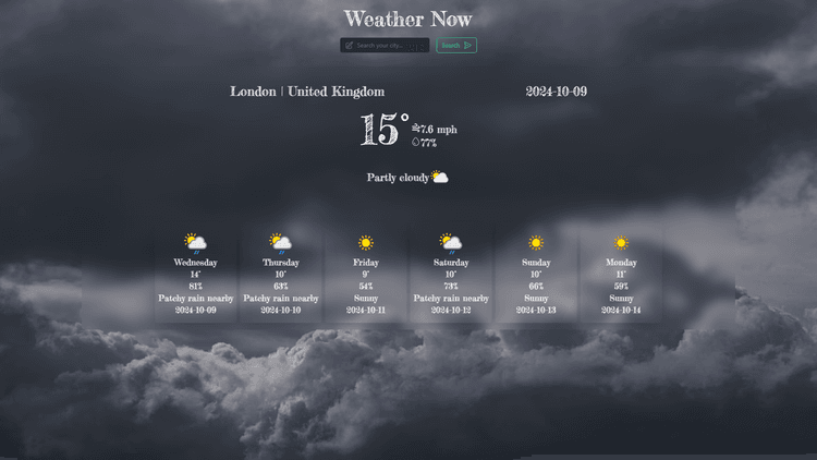 Weather website